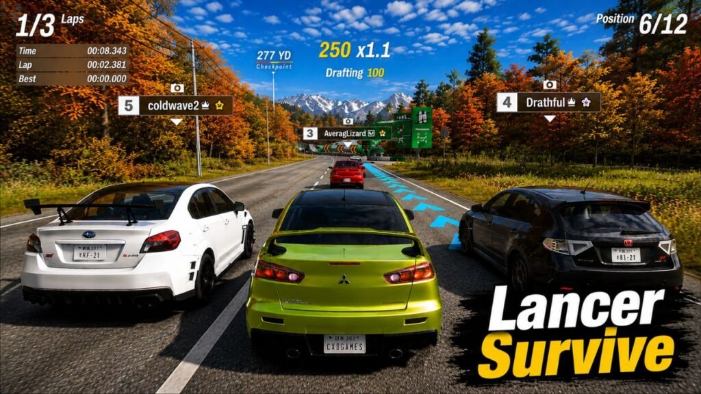 can the mitsubishi lancer survive this race 😱 forza horizon 6 (2)