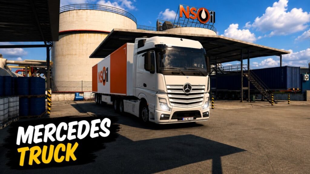euro truck simulator 2 pc gameplay mercedes truck game 😎🚛