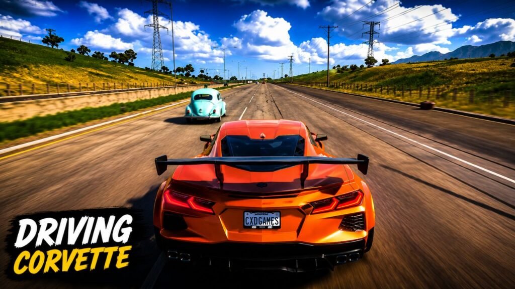 forza horizon 5 gameplay 🚗 driving corvette car racing game ps5 pro (3)