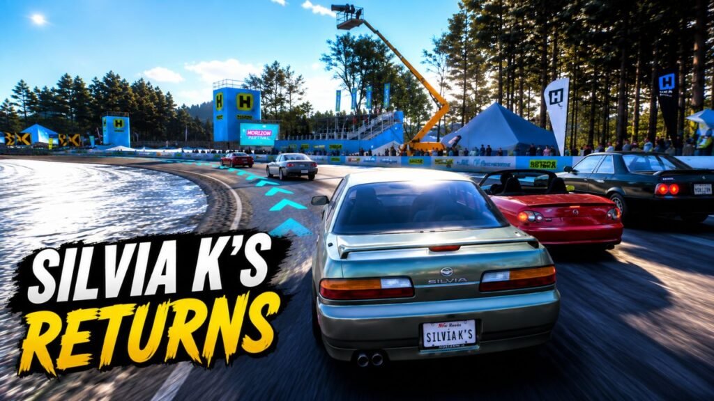Nissan Silvia K's racing in Forza Horizon 6